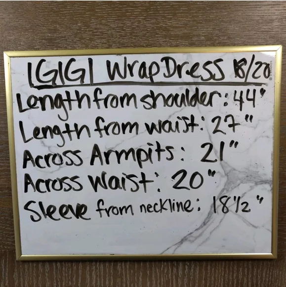 IGIGI Solid Black Stretchy Faux Wrap Dress Formal Cocktail Plus Size 18/20 - Picture 14 of 14